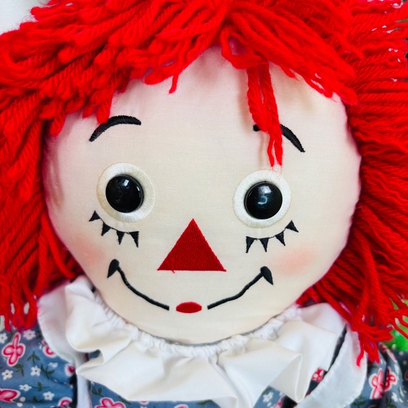 Vintage Raggedy Ann Doll 85th Birthday Red Yarn‎ Hair Classic I Love You Heart - Picture 4 of 14